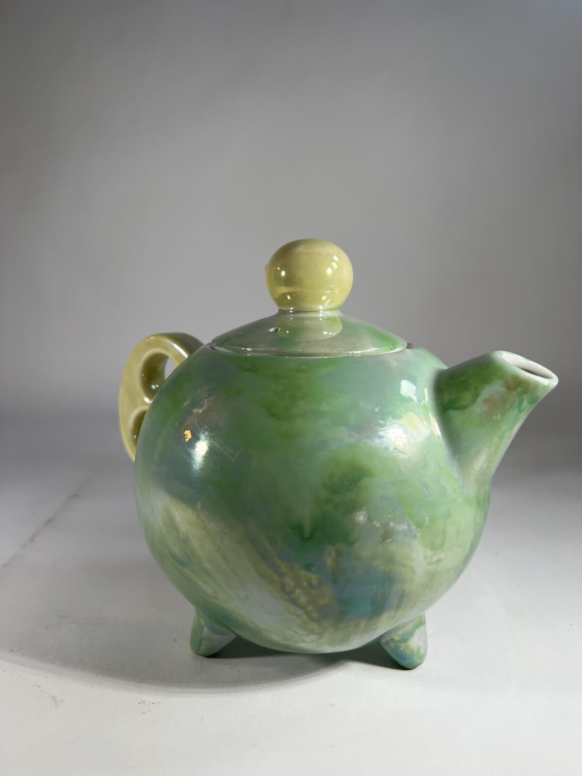 Luster Japan Fine China Tea Pot National Silver Vintage Glassware Japanese R8361 - Thumbnail 6