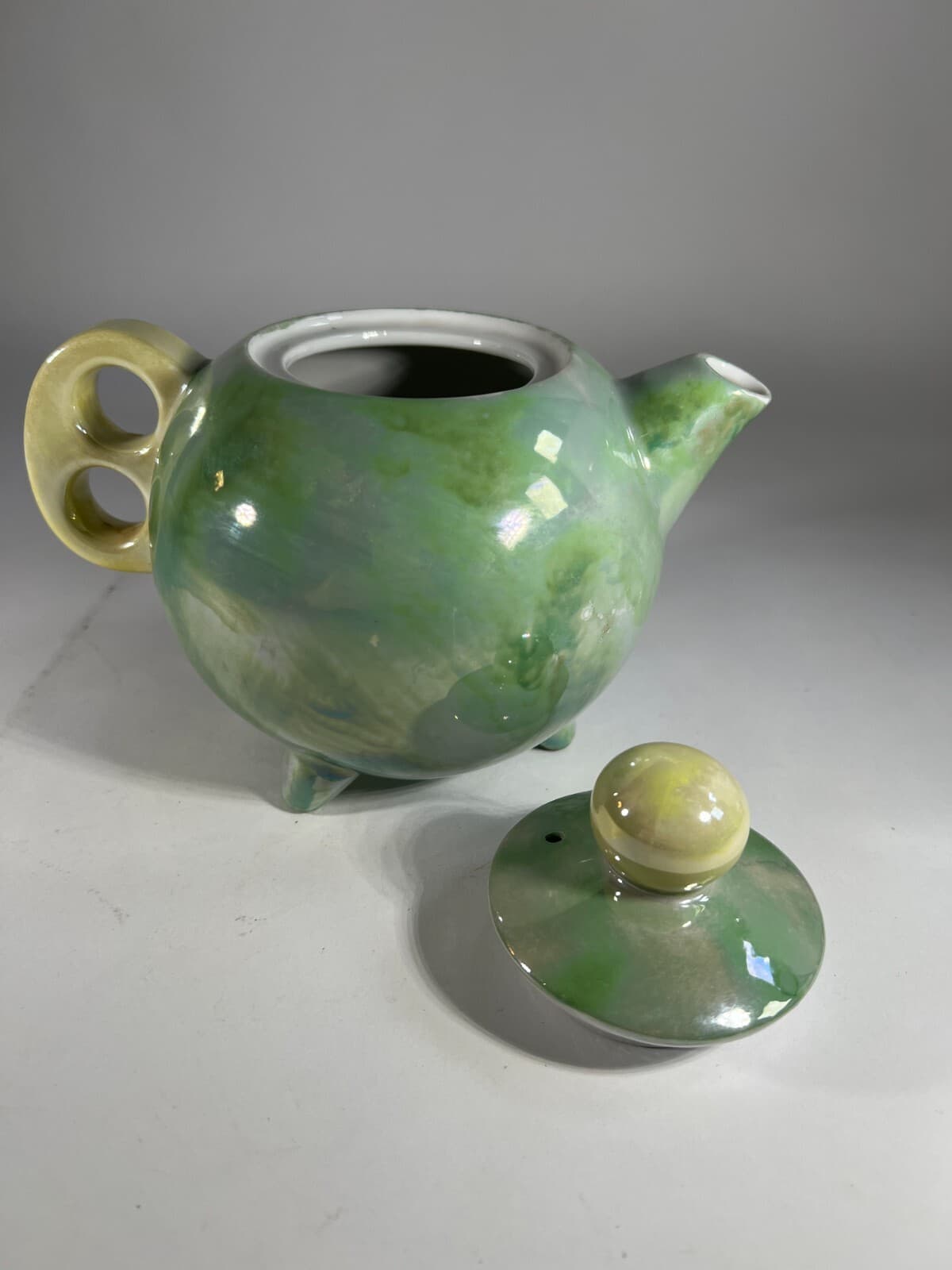 Luster Japan Fine China Tea Pot National Silver Vintage Glassware Japanese R8361 - Thumbnail 10
