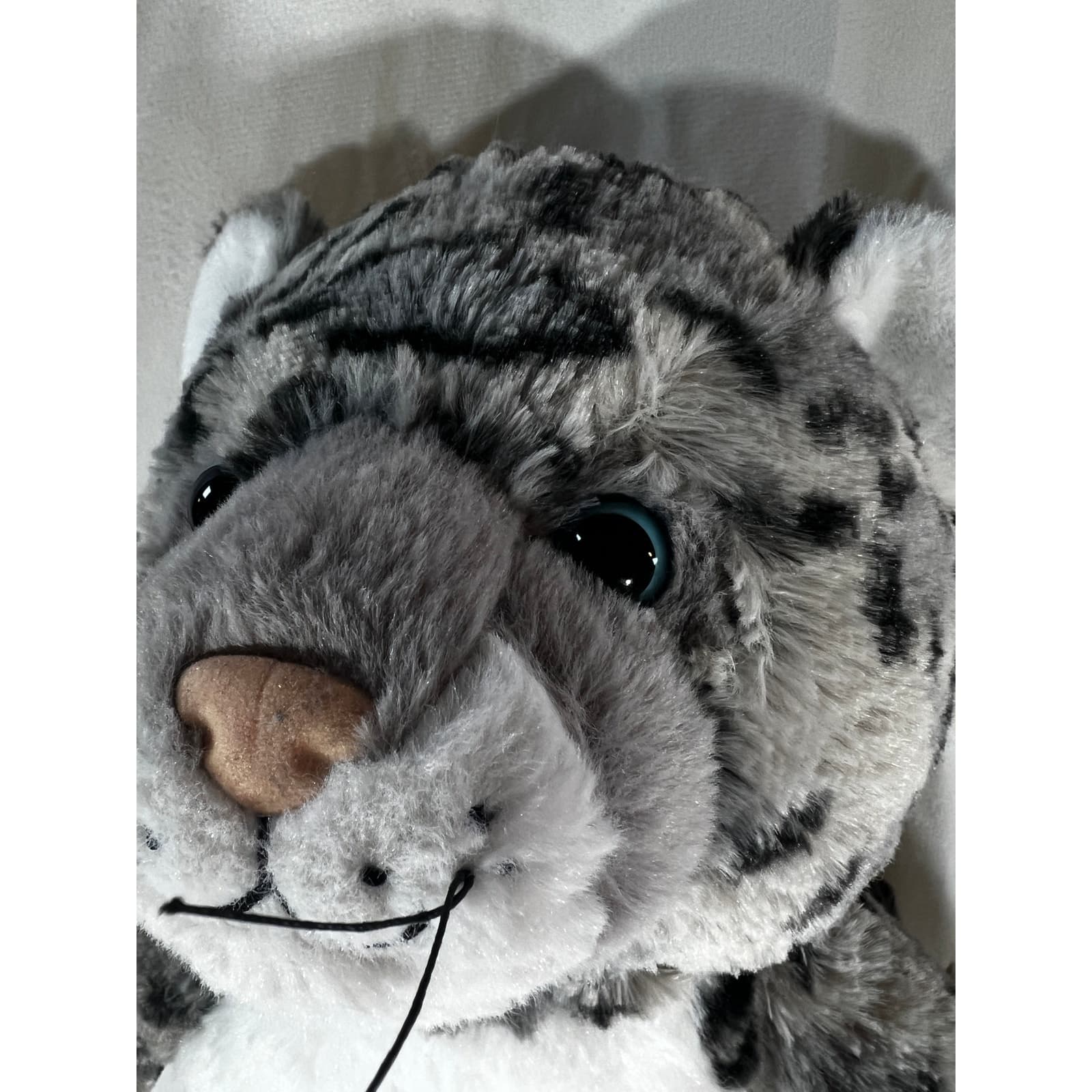Build A Bear Snow Leopard 2019 Plush BABW Stuffed Animal Toy 16" Gray & White - Thumbnail 2