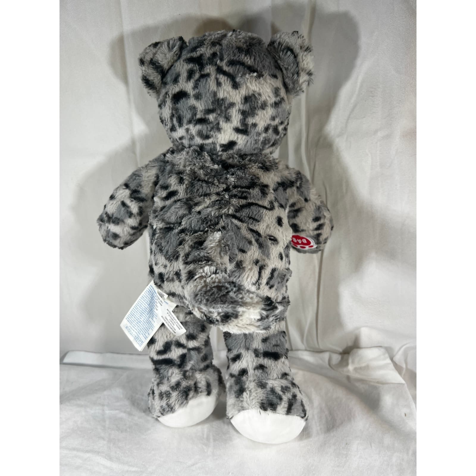 Build A Bear Snow Leopard 2019 Plush BABW Stuffed Animal Toy 16" Gray & White - Thumbnail 5