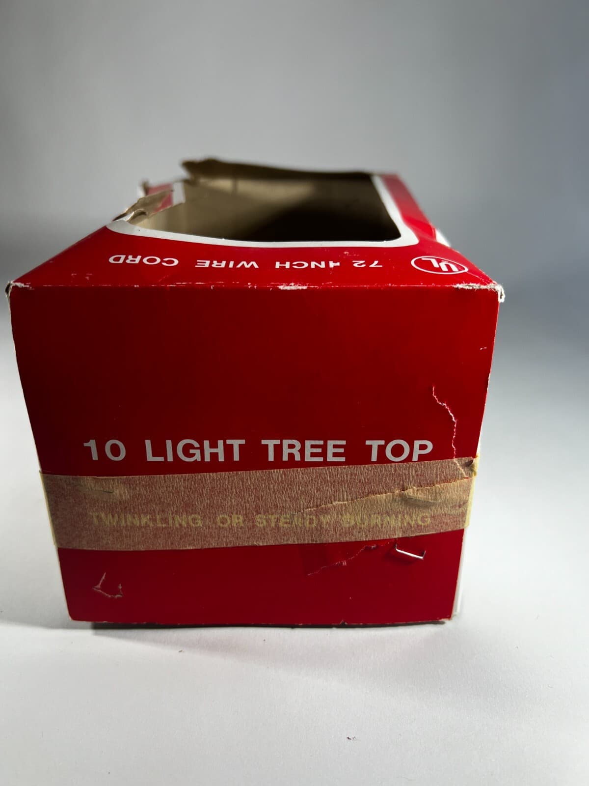 Vintage Lighted Angel Christmas Tree Topper Works Porcelain Face in Original Box - Thumbnail 15