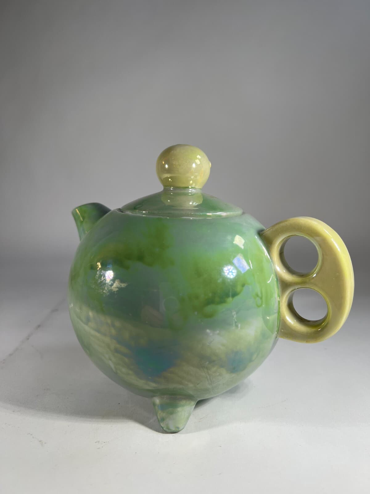 Luster Japan Fine China Tea Pot National Silver Vintage Glassware Japanese R8361 - Thumbnail 2