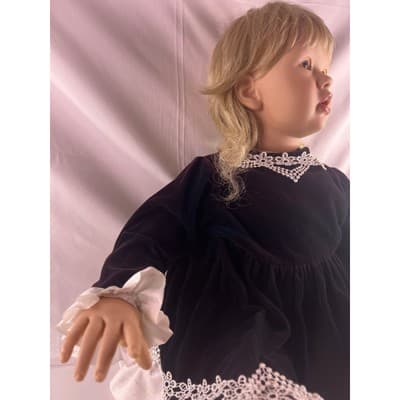 Bruno Rossellini Doll Chloe Life Size Toddler 27" Limited Porcelain 1997 Signed - Thumbnail 4