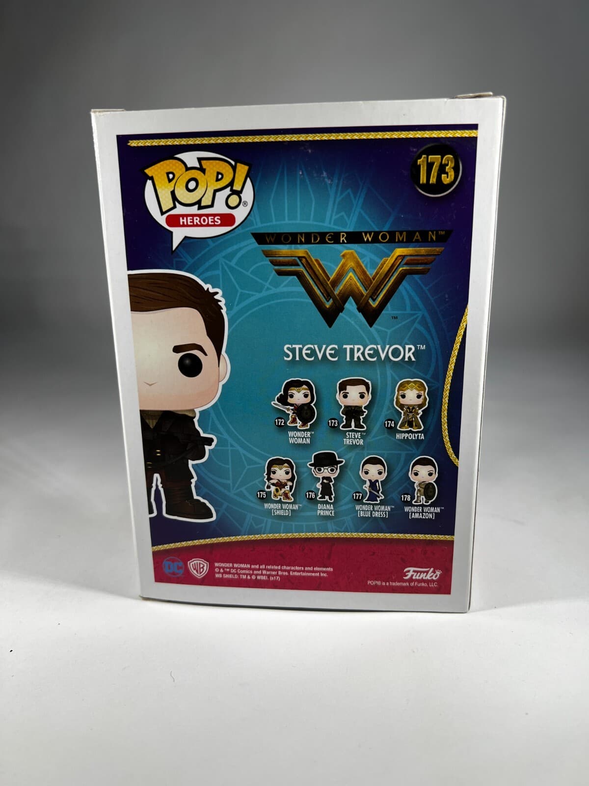 Funko Pop! DC Heroes Wonder Woman #173 Steve Trevor Vinyl Figure Toy In Box - Thumbnail 3