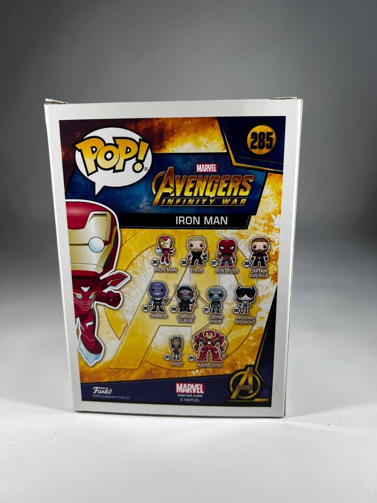 Avengers Infinity War Iron Man Funko Pop! Vinyl Figure #285 In Box Marvel - Thumbnail 3