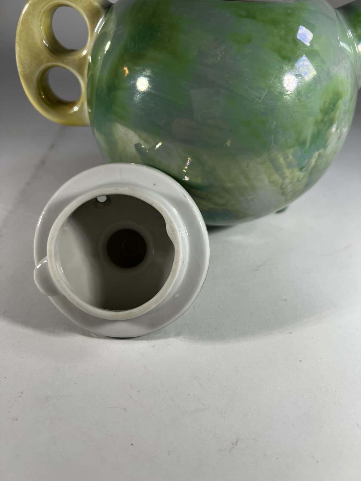 Luster Japan Fine China Tea Pot National Silver Vintage Glassware Japanese R8361 - Thumbnail 11