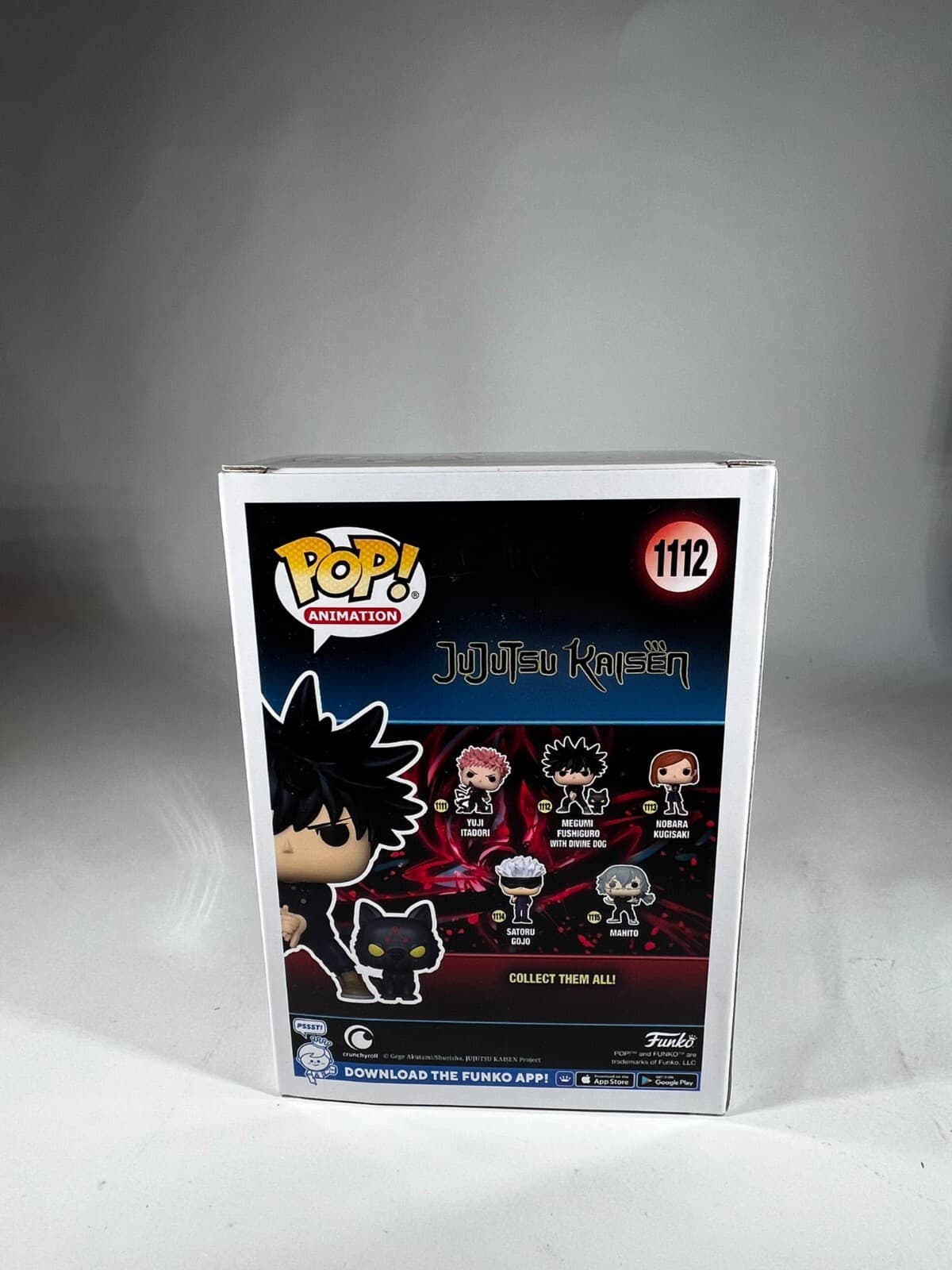 NEW Funko Pop ANIMATION Jujustsu Kaisen JJK Megumi Fushigoro w/ Divine Dog 1112 - Thumbnail 11