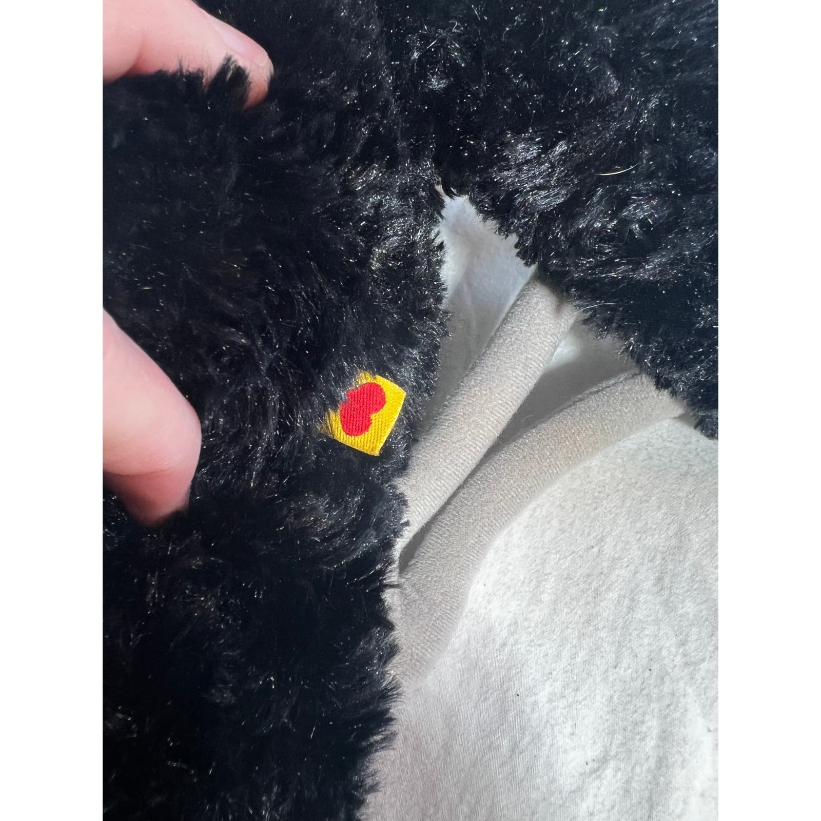 Build A Bear Workshop Black Bear with Soft Crutch 2010 Plush Stuffed Toy 16" - Thumbnail 10