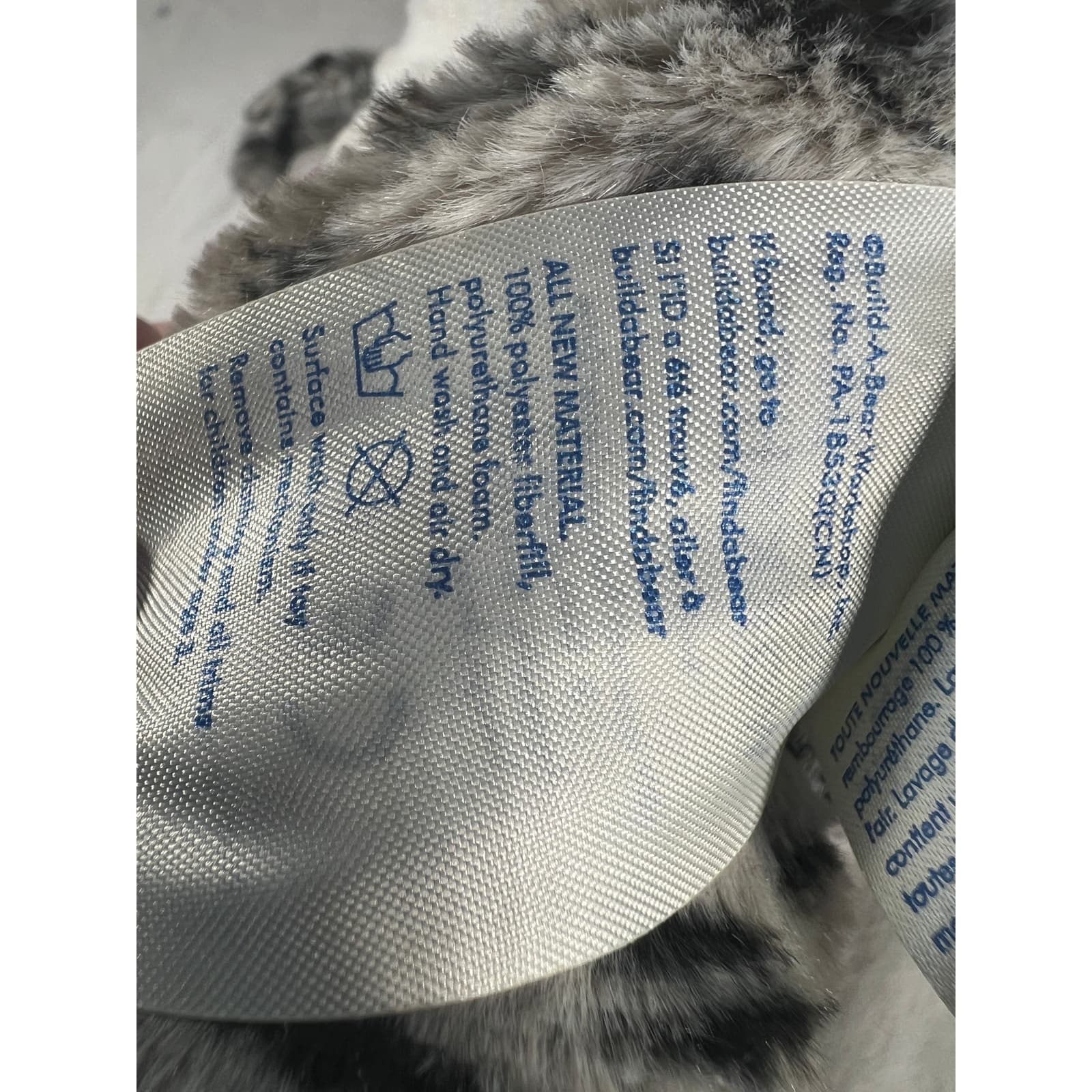 Build A Bear Snow Leopard 2019 Plush BABW Stuffed Animal Toy 16" Gray & White - Thumbnail 13