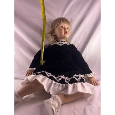 Bruno Rossellini Doll Chloe Life Size Toddler 27" Limited Porcelain 1997 Signed - Thumbnail 17