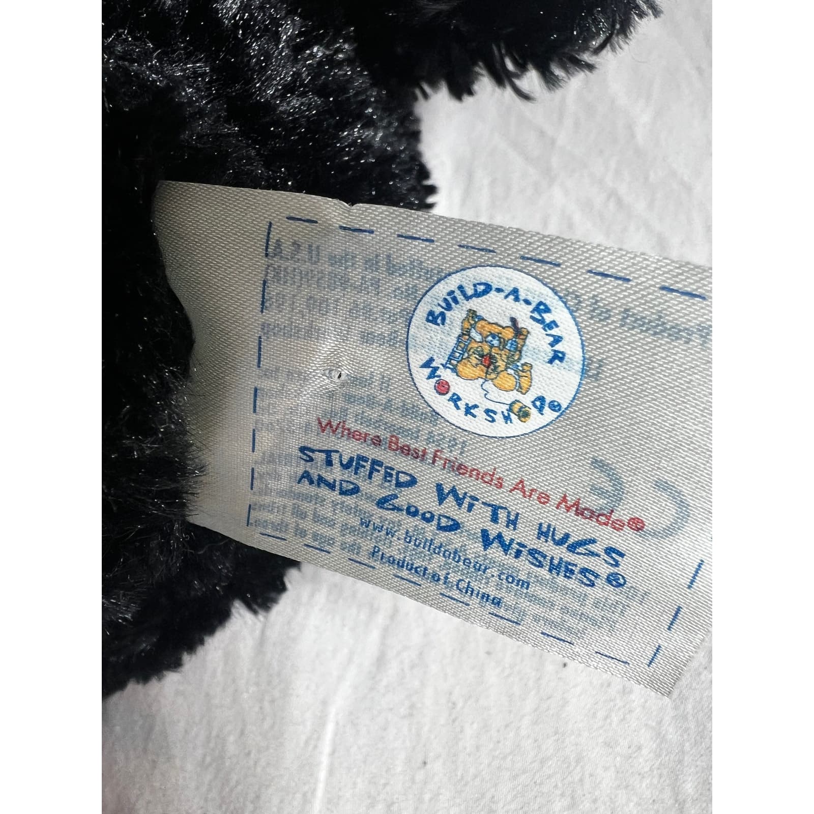 Build A Bear Workshop Black Bear with Soft Crutch 2010 Plush Stuffed Toy 16" - Thumbnail 11