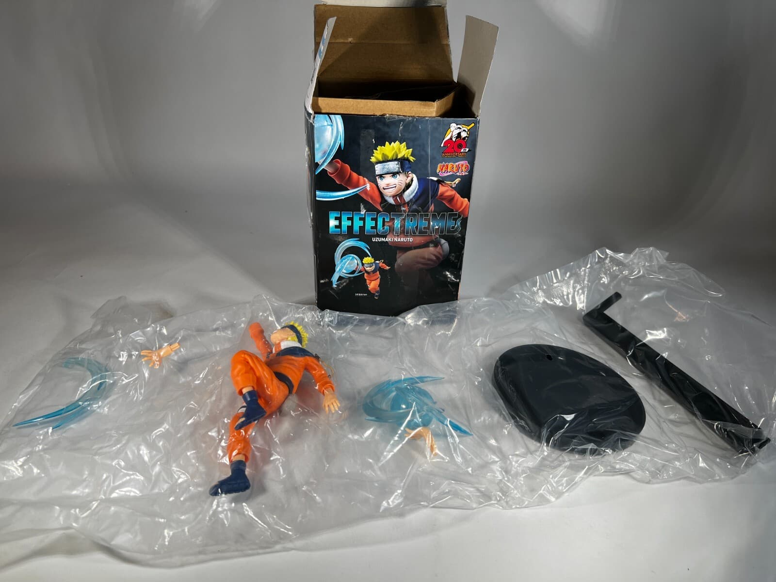 Bandai Namco Naruto EFFECTREME Naruto Uzumaki 20th Anniversary Anime Figure NEW - Thumbnail 2