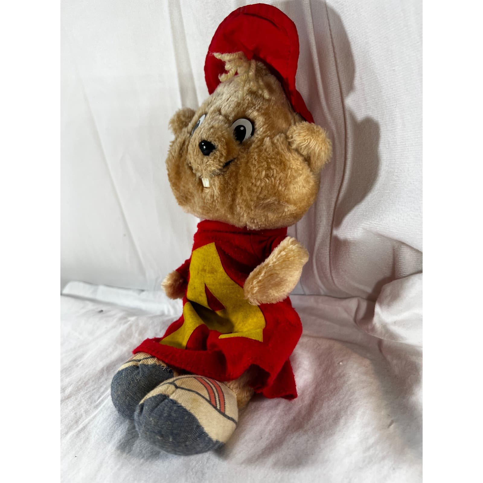 1983 Alvin and The Chipmunks CBS Toys Vintage Plush Stuffed Animal Toy 12" Nice - Thumbnail 4
