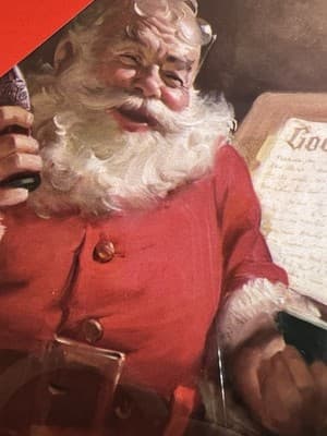 Santa Coca Cola Bottle Christmas Cards 8 Cards/8 Envelopes 5" X 7" NEW RARE - Thumbnail 3