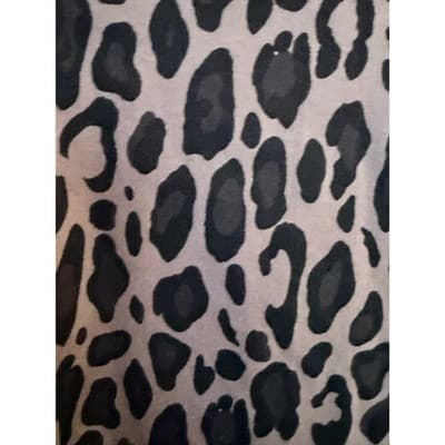 Chico's Women's Polished Cheetah Print Long Sleeve Tunic V-Neck Top Black 0 - Thumbnail 4
