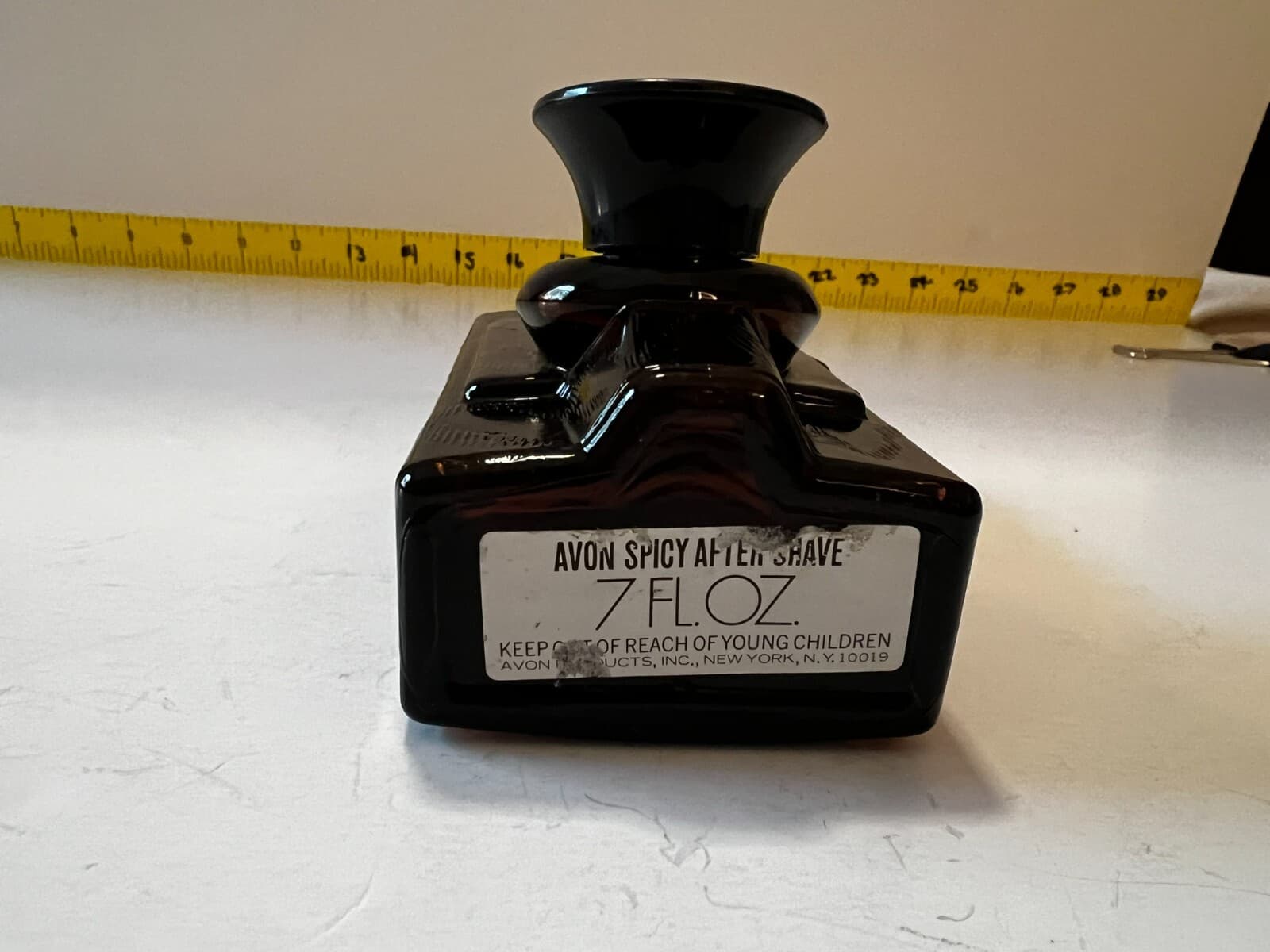 Avon Spicy After Shave Decanter Old Fashioned Wall Telephone Glass Bottle Rare - Thumbnail 6
