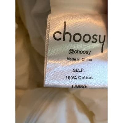 Choosy White Eyelet Lace Romper Ruffle V Neck Tie Front Women’s XS NWT - Thumbnail 18