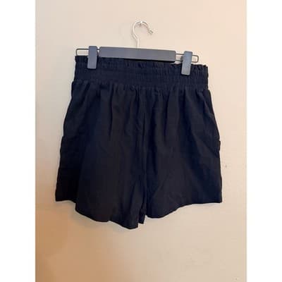 Women’s Black Running Shorts Elastic Waist Pockets Lightweight Medium EUC - Thumbnail 6