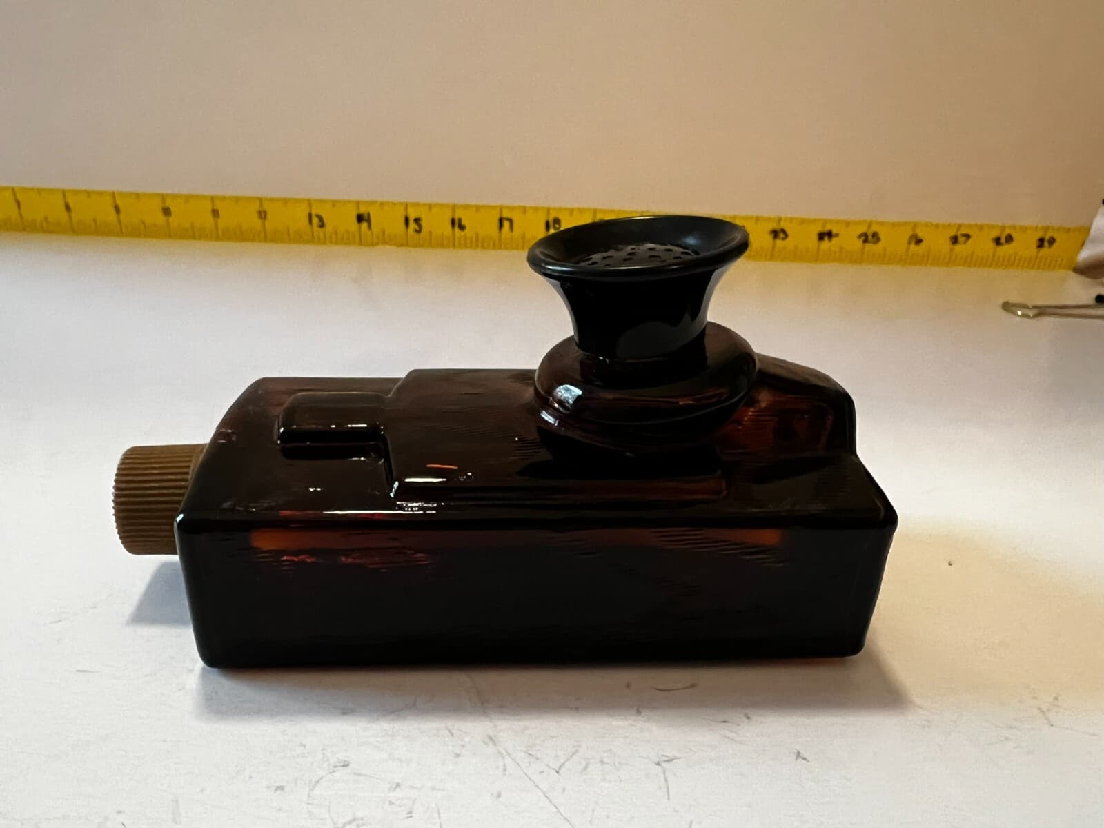 Avon Spicy After Shave Decanter Old Fashioned Wall Telephone Glass Bottle Rare - Thumbnail 5
