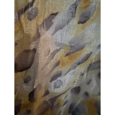 Alfred Dunner Petite Blouse Gray Yellow Print Button Front Quarter Sleeve Small - Thumbnail 11