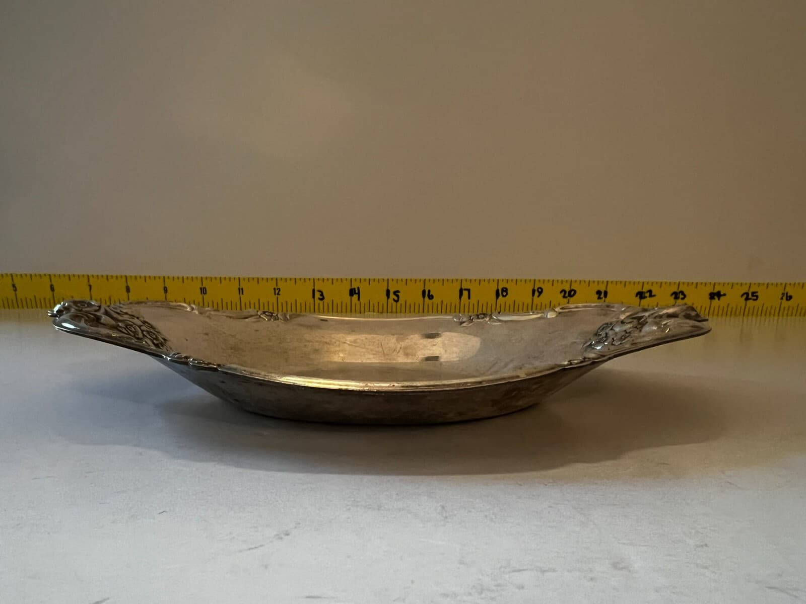 International Silver Company Bon Bon 448 Dish Vanity Tray Vintage 9" Marked - Thumbnail 6