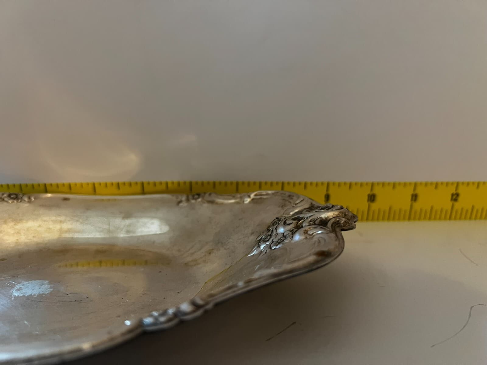 International Silver Company Bon Bon 448 Dish Vanity Tray Vintage 9" Marked - Thumbnail 7