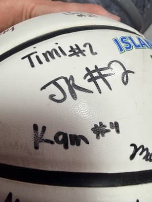Texas A&M Islanders Autographed Basketball Team Issue Corpus Westbrook Ellis All - Thumbnail 16