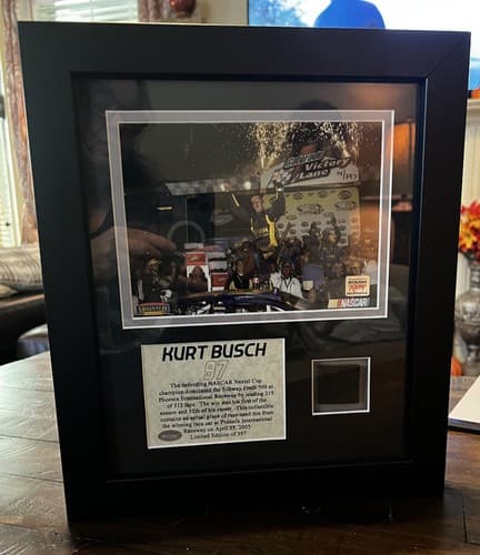 2005 KURT BUSCH Championship Tire Rubber Ticket Collector Authentic NASCAR - Thumbnail 2