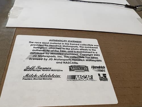 2005 KURT BUSCH Championship Tire Rubber Ticket Collector Authentic NASCAR - Thumbnail 18