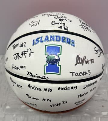 Texas A&M Islanders Autographed Basketball Team Issue Corpus Westbrook Ellis All - Thumbnail 7