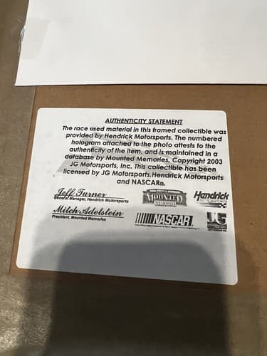 2005 KURT BUSCH Championship Tire Rubber Ticket Collector Authentic NASCAR - Thumbnail 17