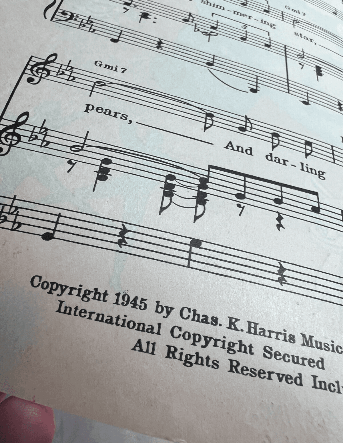 Vintage Sheet Music 1945 Rare Disney Two Silhouttes Make Mine Music Ray Gilbert - Thumbnail 2