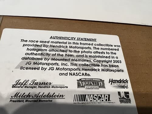 2005 KURT BUSCH Championship Tire Rubber Ticket Collector Authentic NASCAR - Thumbnail 19