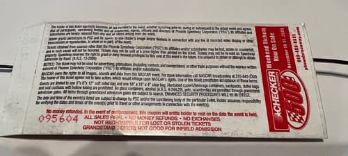 2005 KURT BUSCH Championship Tire Rubber Ticket Collector Authentic NASCAR - Thumbnail 23