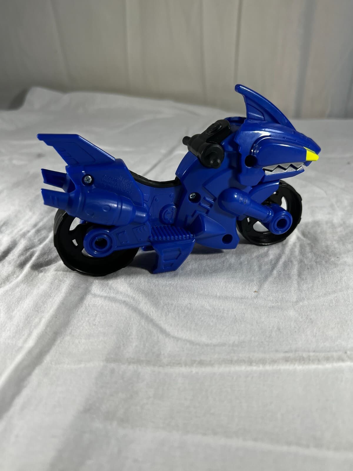 Power Rangers Shark Cycle Playskool Heroes Blue Motorcycle Only Hasbro V-3625C - Thumbnail 5