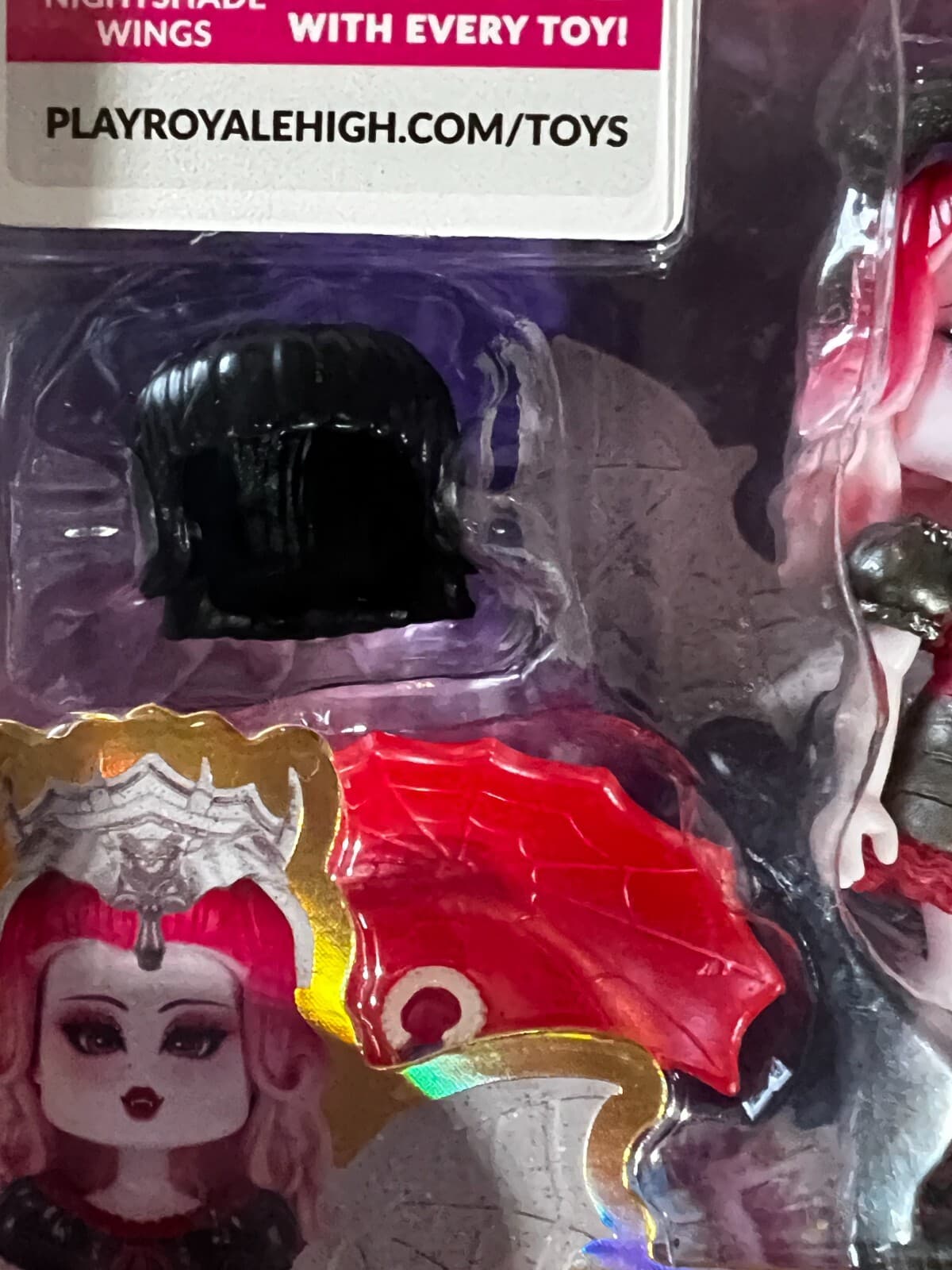 Royale High Dark Fairy Wings Become Rings Exclusive Virtual Code NIB Series 1 - Thumbnail 4