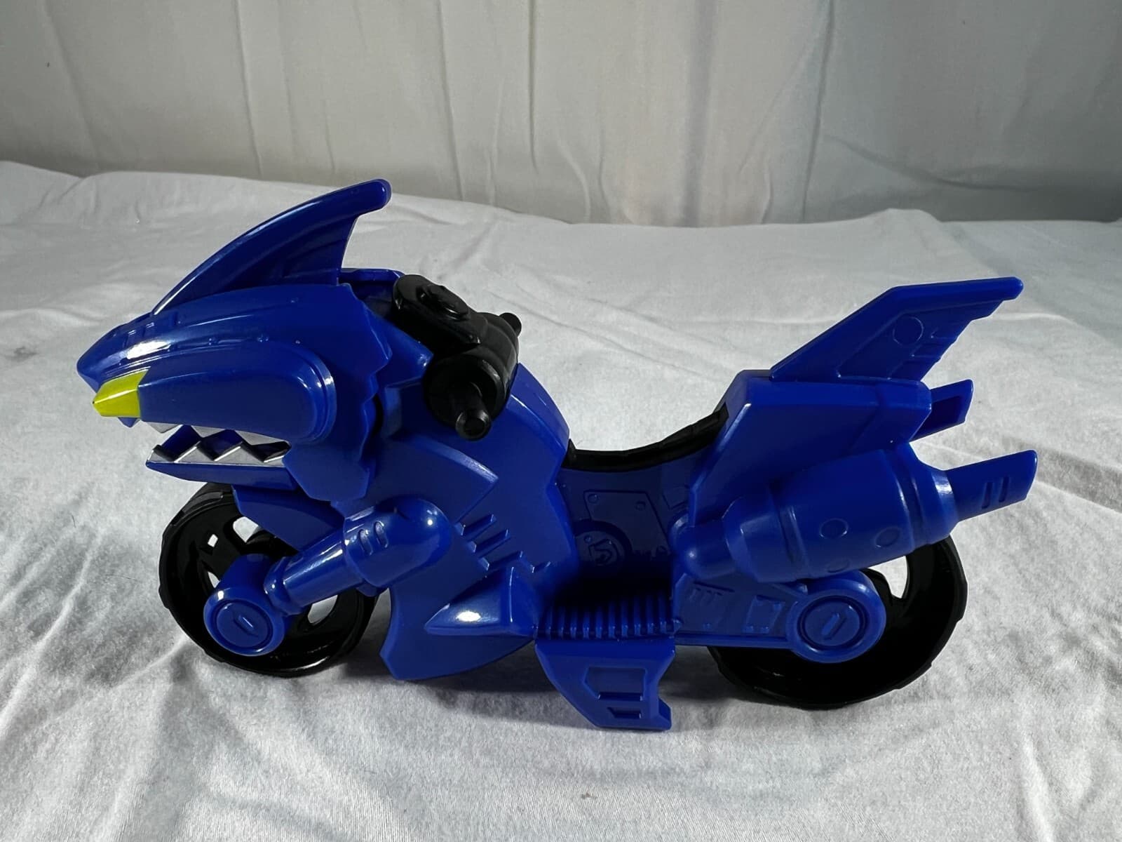 Power Rangers Shark Cycle Playskool Heroes Blue Motorcycle Only Hasbro V-3625C - Thumbnail 9