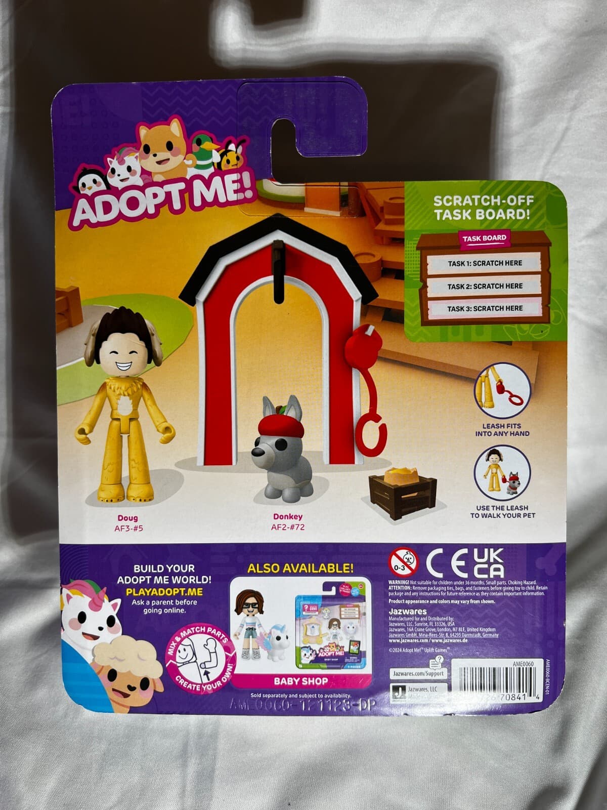 Adopt Me! Nursery Doug Donkey Exclusive Virtual Item Code New Sealed Jazwares - Thumbnail 2