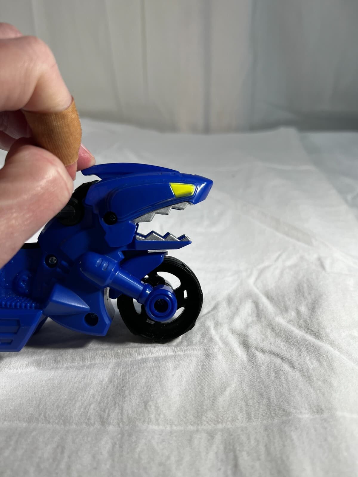 Power Rangers Shark Cycle Playskool Heroes Blue Motorcycle Only Hasbro V-3625C - Thumbnail 12
