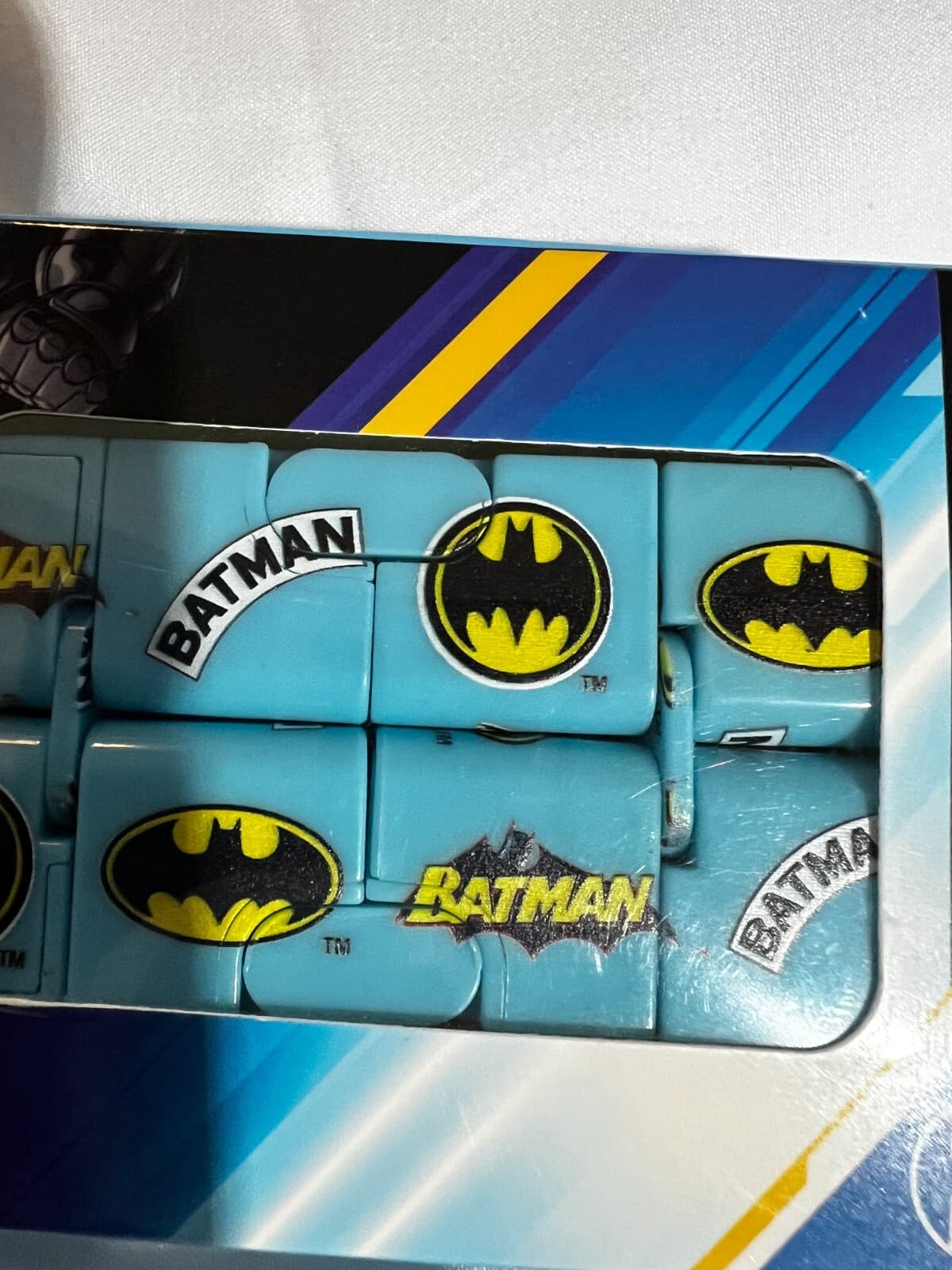 DC Batman Superhero Infinity Cube Anxiety Stress Fidget Toy NEW Grinstudios - Thumbnail 3