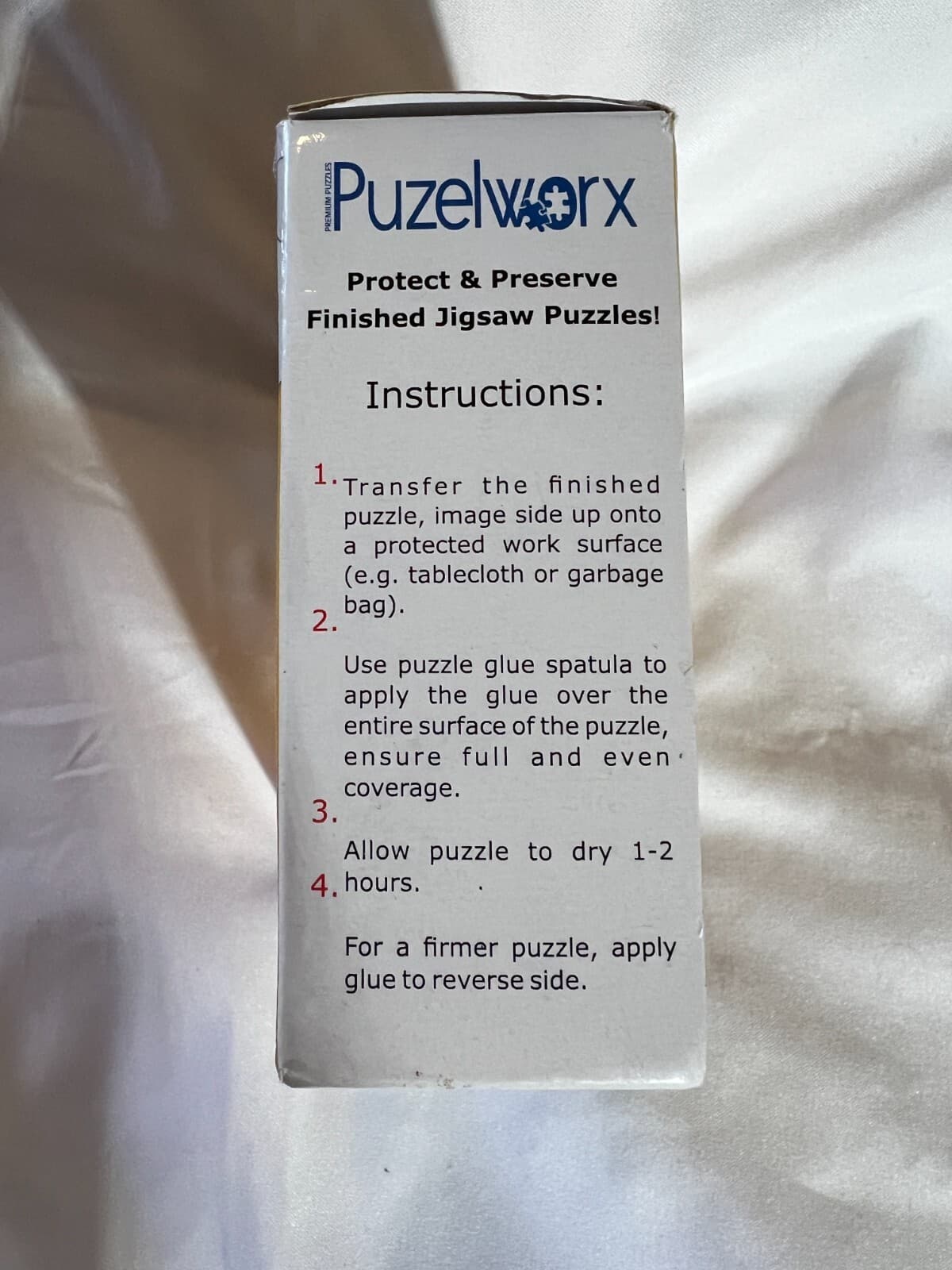 Puzelworx Puzzle Glue Pack of 2 Dries Clear Sealant Scraper NEW Non Toxic Safe - Thumbnail 2