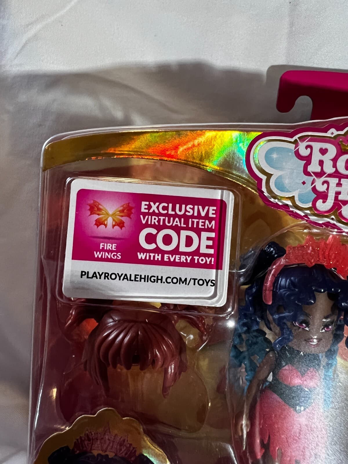 Royale High Fire Fairy Wings Become Rings Exclusive Virtual Code NIB Series 1 - Thumbnail 7