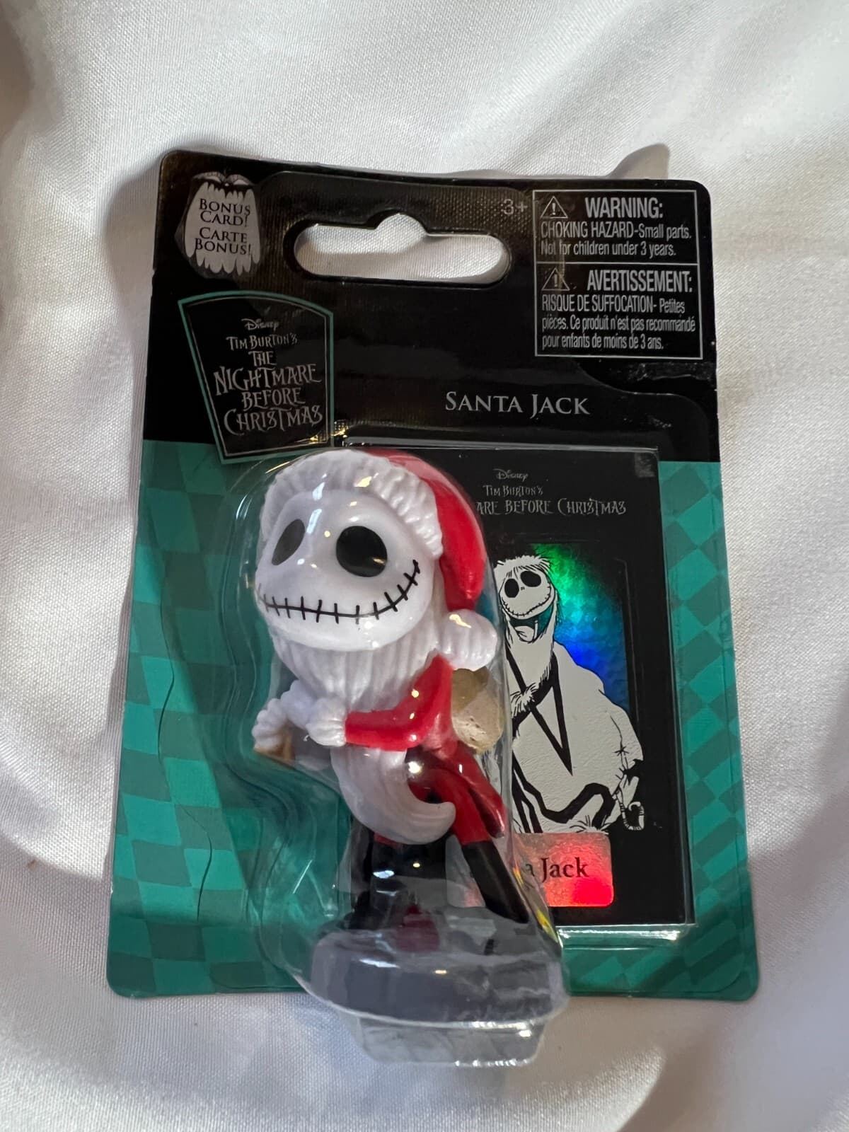 Nightmare Before Christmas Figure SANTA JACK w/ Collectible Bonus Card Disney - Thumbnail 3
