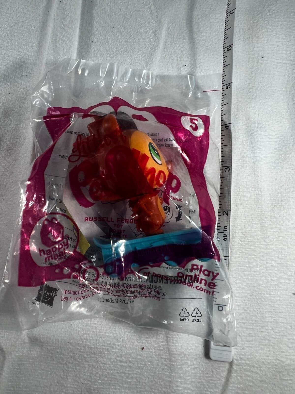 Littlest Pet Shop LPS McDonalds Toy Vintage 2012 #5 Russell Ferguson Happy Meal - Thumbnail 10