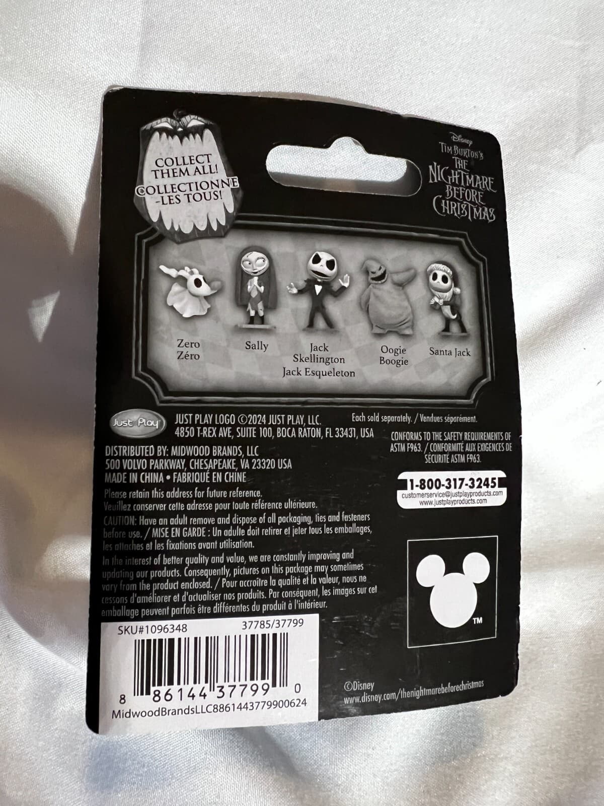 Nightmare Before Christmas Figure SANTA JACK w/ Collectible Bonus Card Disney - Thumbnail 2