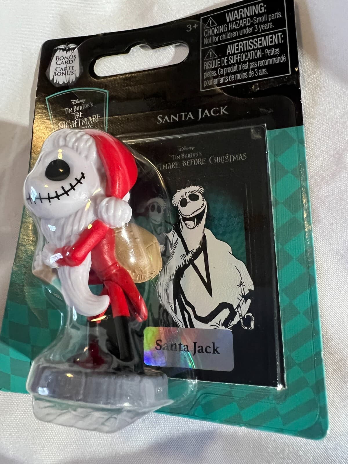 Nightmare Before Christmas Figure SANTA JACK w/ Collectible Bonus Card Disney - Thumbnail 4