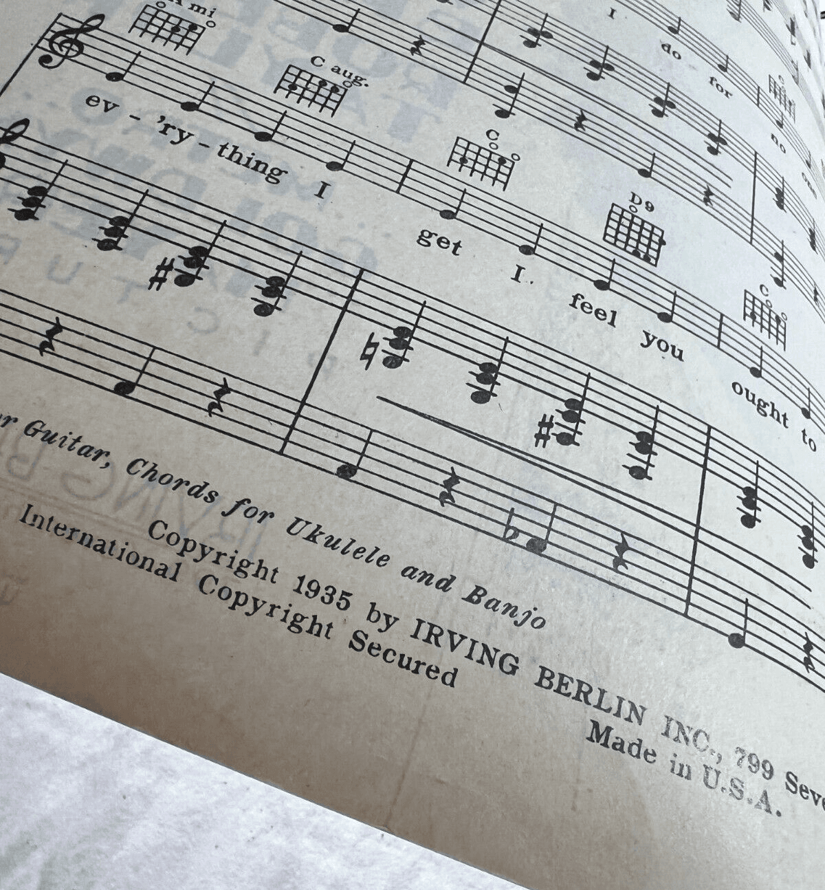 Vintage Sheet Music 1935 What's The Reason Times Square Lady MGM Irving Berlin - Thumbnail 2