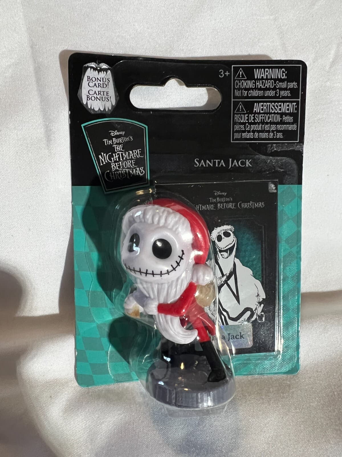 Nightmare Before Christmas Figure SANTA JACK w/ Collectible Bonus Card Disney