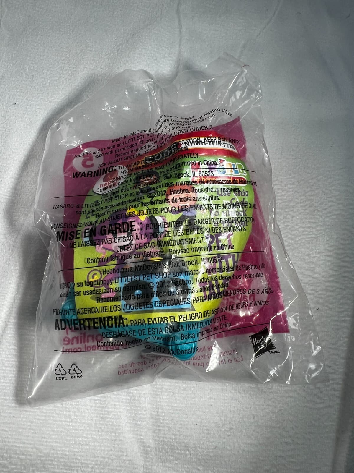Littlest Pet Shop LPS McDonalds Toy Vintage 2012 #5 Russell Ferguson Happy Meal - Thumbnail 8