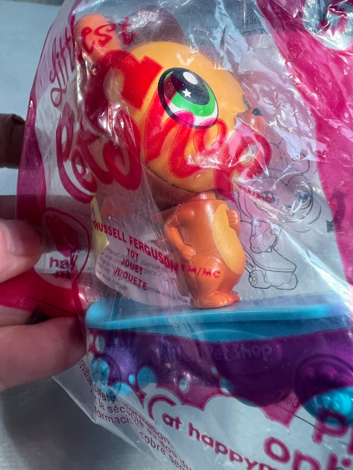 Littlest Pet Shop LPS McDonalds Toy Vintage 2012 #5 Russell Ferguson Happy Meal - Thumbnail 6